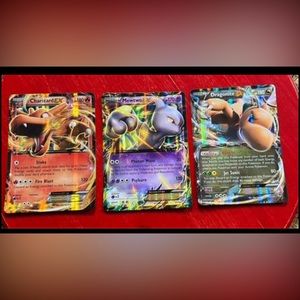 Jumbo Pokémon Cards Mewtwo Dragonite and
Charizard